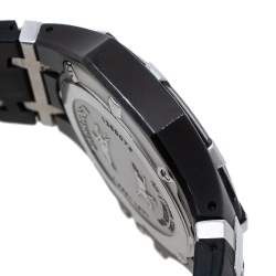 Pre Owned Concord Silver PVD Stainless Steel Rubber Saratoga 14.P1.1895.1 Men's Wristwatch 43 mm