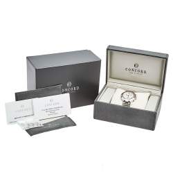 Concord Silver Stainless Steel La Scala 14.C5.1891 Men's Wristwatch 38 mm