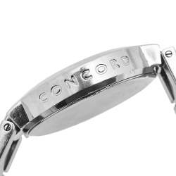 Concord Silver Stainless Steel La Scala 14.C5.1891 Men's Wristwatch 38 mm
