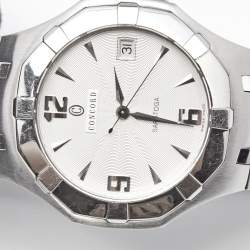 Pre Owned Concord Silver Stainless Steel Saratoga 14.C2.1894 Women's Wristwatch 37 mm 