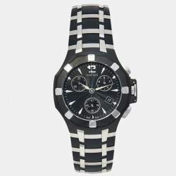 Concord Black Stainless Steel Saratoga 14.C5.1892 1 Chrono Men's Wristwatch 40 mm