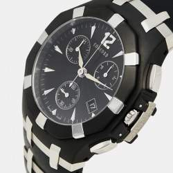 Concord Black Stainless Steel Saratoga 14.C5.1892 1 Chrono Men's Wristwatch 40 mm