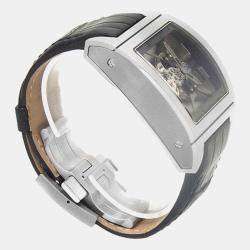 Pre Owned Corum Ti-Bridge 022.700.04/0F01 0000 Manual Winding Skeleton Titanium Men’s Wristwatch 42 mm