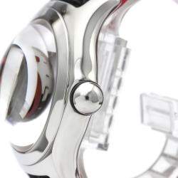 Pre Owned Corum Black/White Stainless Steel Bubble Joker Limited Edition Automatic 82.240.20 Men's Wristwatch 44 MM