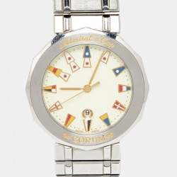 Corum Cream Stainless Steel Admiral's Cup 99.810.20 V550 Men's Wristwatch 34 mm
