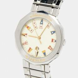 Corum Cream Stainless Steel Admiral's Cup 99.810.20 V550 Men's Wristwatch 34 mm