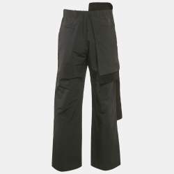 Pre Owned Craig Green Black Synthetic Pocket Detail Trousers S