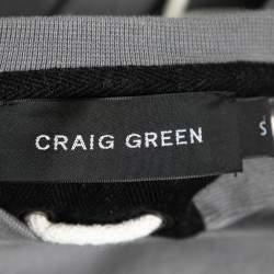 Craig Green Grey Cotton Lace-up Long Sleeve Crewneck Sweatshirt S