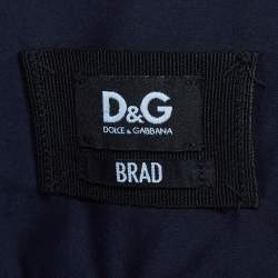 Pre Owned D&G Navy Blue Cotton Brad Slim Fit Shirt S