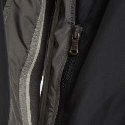 Pre Owned D&G Multicolour Logo Patch Detail Synthetic Bomber Jacket L
