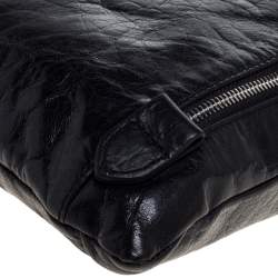 D & G Black Leather Alan Messenger Bag