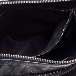 D & G Black Leather Alan Messenger Bag
