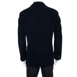 D&G Navy Blue Corduroy Three Buttoned Blazer XL