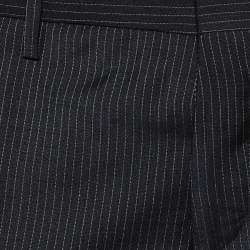 D&G Midnight Blue Striped Wool Formal Pants M