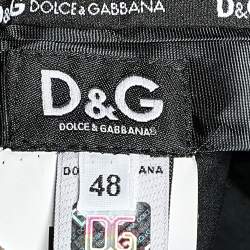 D&G Midnight Blue Striped Wool Formal Pants M