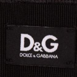 D&G Grey Cotton Zip Front Hooded Jacket M
