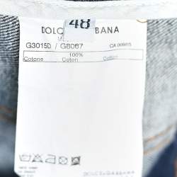 Pre Owned D&G Navy Blue Distressed Denim Studded Detail Jeans 3XL