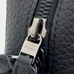 Pre Owned Delvaux Blue Leather X Rene Magritte Collaboration Computer Bag