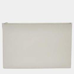 Delvaux Black Leather Clutch