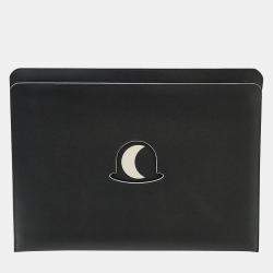 Delvaux Black Leather Clutch