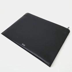 Delvaux Black Leather Clutch