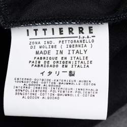 D&G Black Cotton Velvet Zip Front Shirt XXL