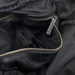 D&G Black Nylon Zipped Details Weekender Bag
