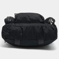 D&G Black Nylon Zipped Details Weekender Bag