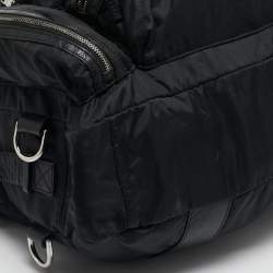D&G Black Nylon Zipped Details Weekender Bag