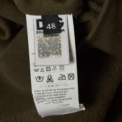 D&G Green Coco Cola Print Cotton Sweatshirt M