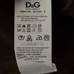 D&G Green Coco Cola Print Cotton Sweatshirt M