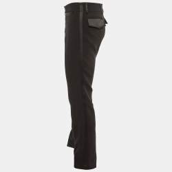 D&G Black Wool Crepe Tailored Pants M/Waist 33"