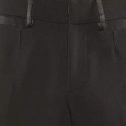 D&G Black Wool Crepe Tailored Pants M/Waist 33"