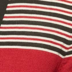 Pre Owned كارديجان دي أند جي كشمير أسود مخطط مقاس وسط