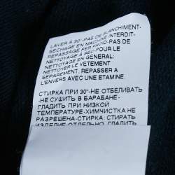 مملوكة مسبقًا D&G Navy Blue Printed French Terry Pullover L