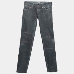 D&G Charcoal Grey Denim Low Rise Regular Fit Jeans Waist 30