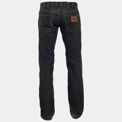 D&G Grey Washed Denim Regular Fit Jeans M/Waist 34"