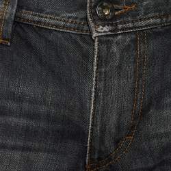 D&G Grey Washed Denim Regular Fit Jeans M/Waist 34"