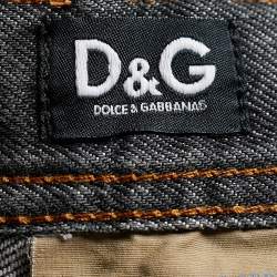 D&G Grey Washed Denim Regular Fit Jeans M/Waist 34"