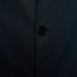 D&G Navy Blue Cotton Button Front Blazer L