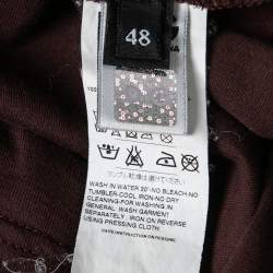 D&G Burdungy Embroidered Cotton T-Shirt M