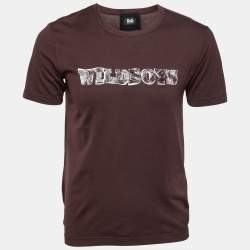 D&G Burdungy Embroidered Cotton T-Shirt M