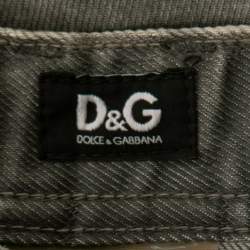 D&G Grey Distressed Denim Magic Jeans S