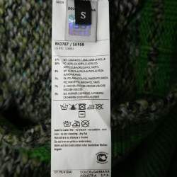 D&G Green & Grey Wool Knit Varsity Sweater S
