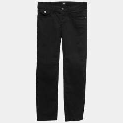 D&G Black Denim Straight Fit Power Jeans S