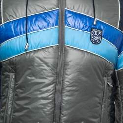 D&G Colorblock Technical Zip Front Hooded Jacket M