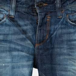 D&G Indigo Denim Distressed Audacious Jeans S