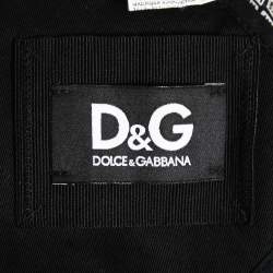 D&G Black Cotton Single Breasted Blazer S
