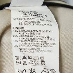 D&G Beige Gabardine Belted Trench Coat XXXS