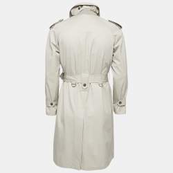 D&G Beige Gabardine Belted Trench Coat XXXS